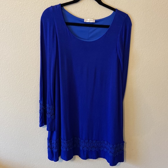Altar’d State Royal Blue Overlay Dress - Picture 1 of 9
